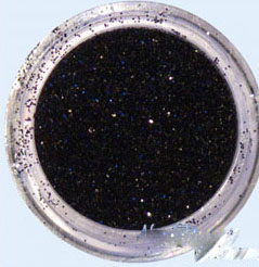 polvere glitter nero